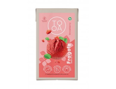 Fragola TooA Gelato Vegan με Ιταλικές Φράουλες, από 100% Φυσικά Συστατικά Χωρίς Συντηρητικά Γλουτένη & Λακτόζη (Συσκευασία 1L)