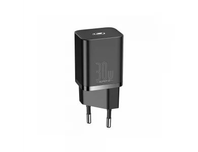 Baseus Super Si Φορτιστής 30W PPS, PD3.0, QC3.0 με Θύρα USB-C, Black