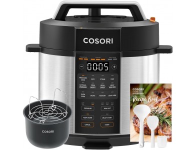 Cosori Multicooker & Pressure Cooker 9-in-1 1100W 5.7L, with LCD Display & 14 Cooking Programs + Recipe Book