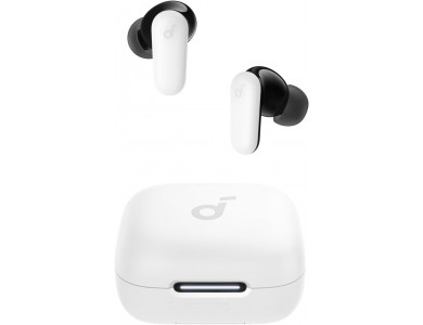 Anker P30i In-ear Bluetooth Ακουστικά IP54, με Smart NC, 2-in-1 Θήκη/Stand & Διάρκεια Μπαταρίας έως 10 Ώρες, White