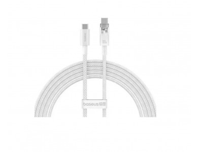 Baseus Explorer Cable USB-C to USB-C 100W with Nylon Weaving 1m, White