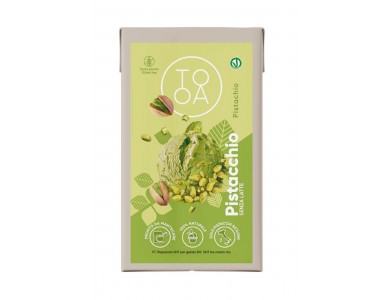 Pistachio TooA Vegan Gelato with Sicilian Pistachios from 100% Natural Ingredients Free of Preservatives, Gluten & Lactose (Package 1L)