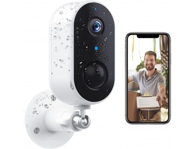 Arenti GO1 Outdoor IP Camera 2K, Battery Powered, Νυχτερινή όραση, 2-Way Audio,WiFi & ανίχνευση κίνησης με Human AI, IP65, White