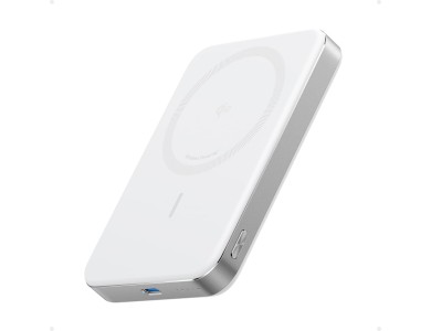 Anker MagGo 10K Ultra-Slim, Magnetic Power Bank 10,000mAh Qi2 Certified 15W MagSafe for iPhone, White