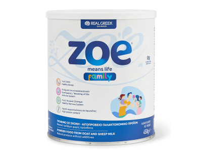 Real Greek Zoe Means Life, Biofunctional Food Powder - Family 450g