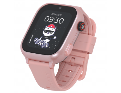 Garett Kids Cute 2 4G, Children's Ultra-thin Smartwatch with 1.83" Screen, GPS, 7 Games & Face Unlock Function, Pink