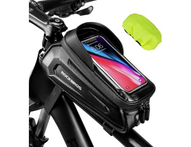 Rockbros B68 Bike Bag, Τσαντάκι Σκελετού Ποδηλάτου με Θήκη για Smartphone & Αδιάβροχο Κάλυμμα