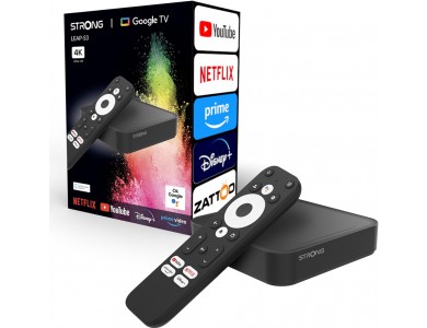 Strong TV Box LEAP-S3 Android 11 TV Box, 4K Ultra HD Media Player, Google Assistant | Netflix - OPEN PACKAGE