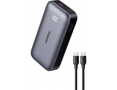 Ugreen 10K 30W USB-C Power Bank 10.000mAh με Power Delivery & Quick Charge 3.0, Grey