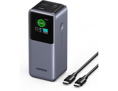 Ugreen Nexode Power Bank 20000mAh, 130W με Θύρα USB-A και 2 Θύρες USB-C Power Delivery / Quick Charge 3.0 & TFT Smart Display