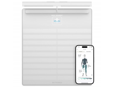 Withings Body Scan, Έξυπνη ζυγαριά & Health Station με Segmental Body Composition, με Fitness APP μέσω Bluetooth & WiFi, White