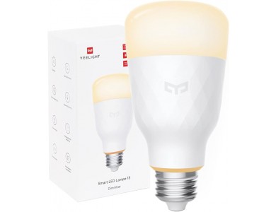 Yeelight 1S Smart WiFi LED Bulb, White 8.5W E27 Dimmable (No Hub Required) - YLDP15YL