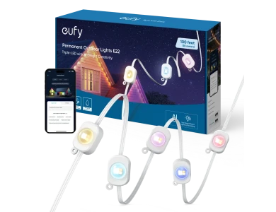 Anker eufy Permanent Outdoor Lights E22 30μ., Αδιάβροχη Ταινία LED Εξωτερικού Χώρου με AI και λειτουργία μέσω APP