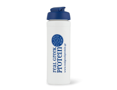 Real Greek Protein Shaker πρωτεΐνης 750ml, White / Blue